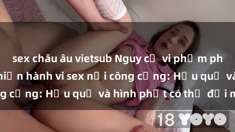 sex châu âu vietsub Nguy cơ vi phạm pháp luật khi thực hiện hành vi sex nơi công cộng: Hậu quả và hình phạt có thể đối mặt